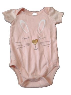 Baby Kiss Pink Bunny Girl Bodysuit 3-6M